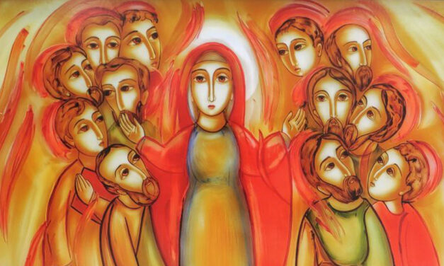 Maria ensina-me a receber o Espírito que me dá Jesus.